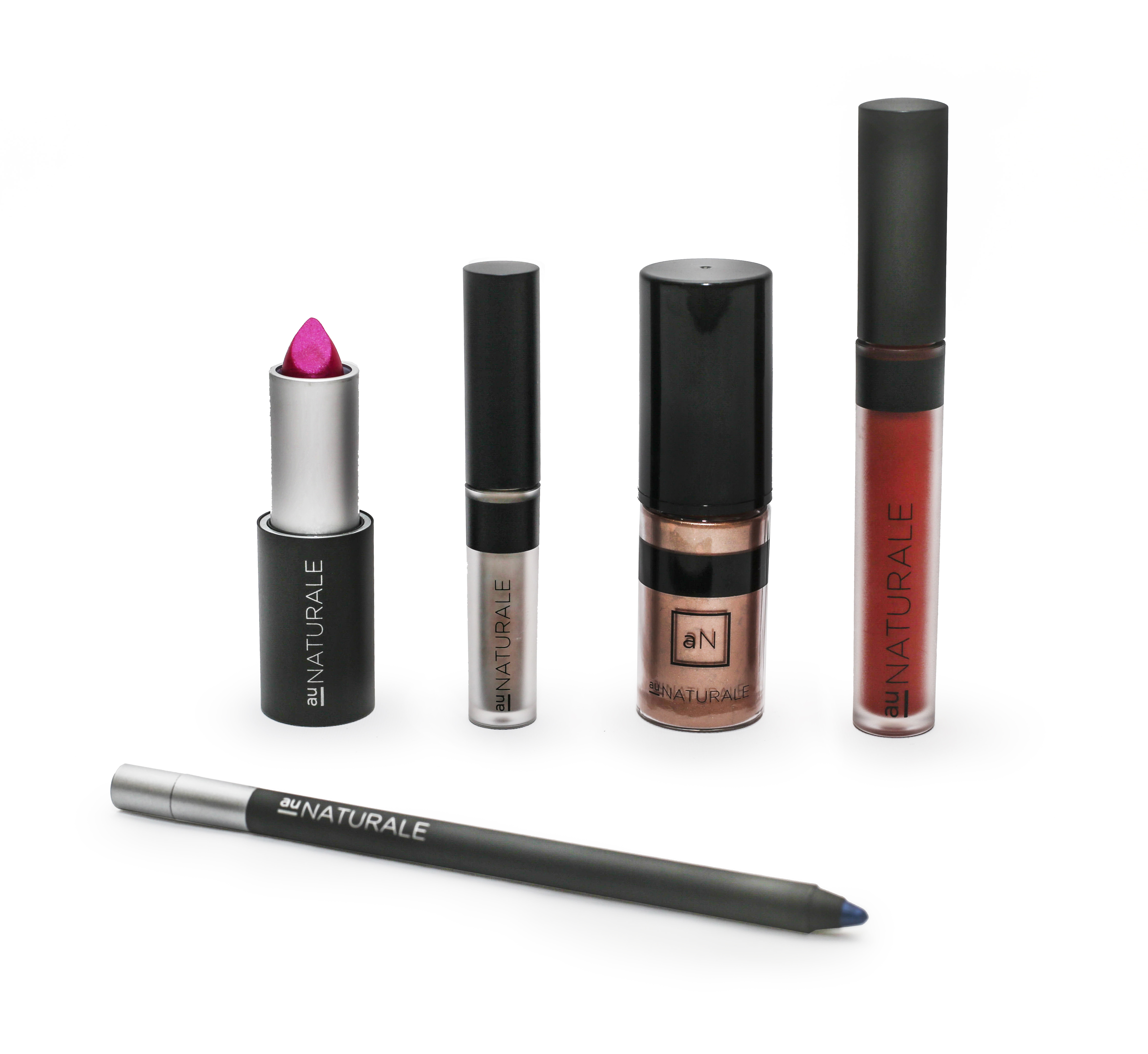 Au Naturale Products: Eyeliner, Foundation, Concealer, multi-stick blush/highlighter