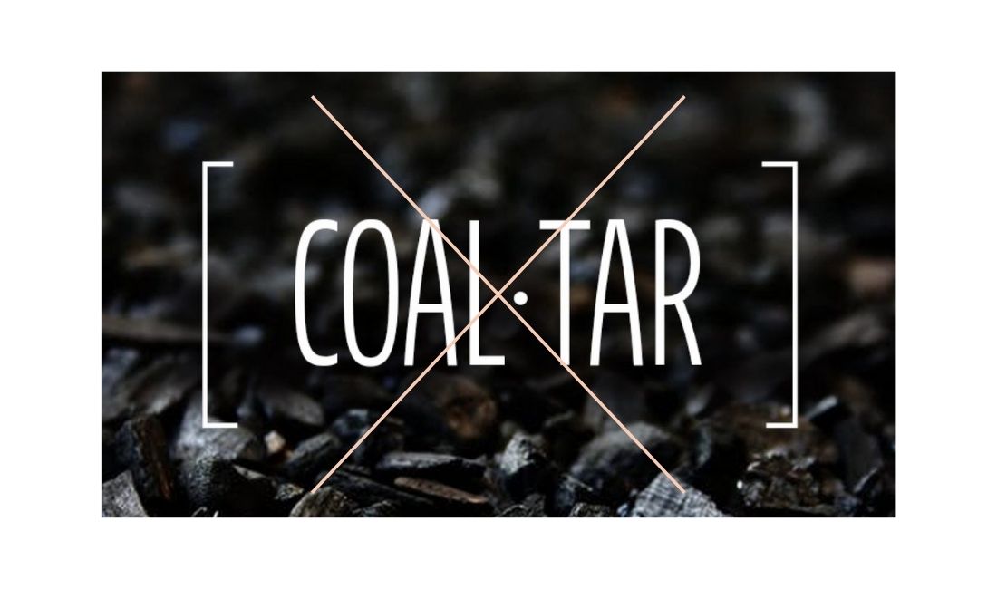 Coal-Tar with X over the word (toxic ingredient found in shampoos, hair dyes, and cosmetics