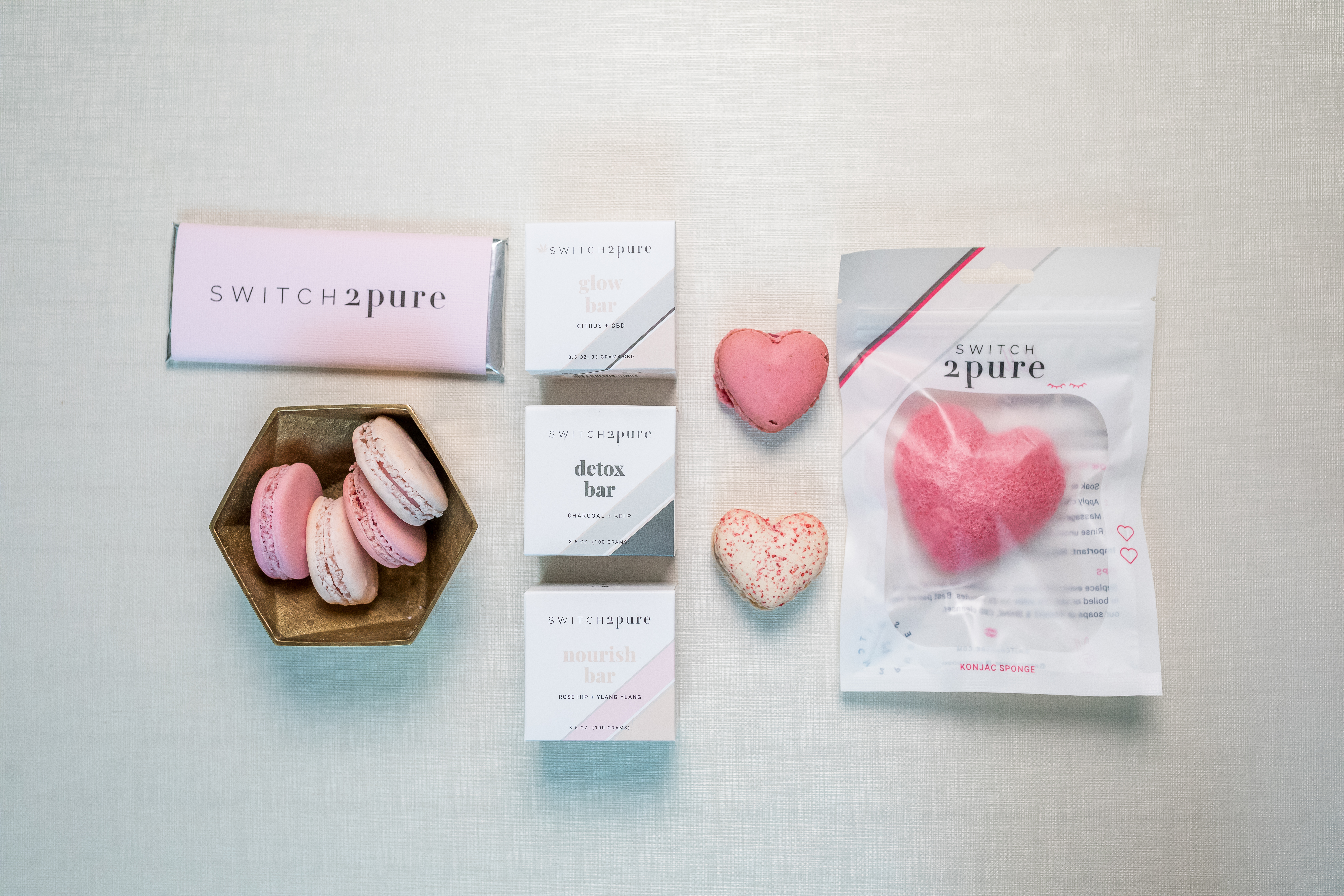 Switch2pure exfoliating konjac sponge and tip to toe soap bars