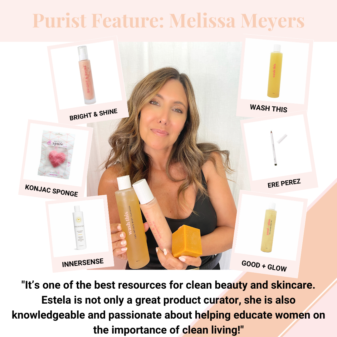 Melissa Meyers with Switch2pure Cleanser bright and shine, Wash this body cleanser, and tip to toe Glow bar