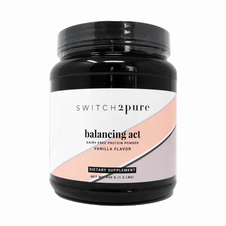 Switch2pure vegan vanilla protein powder Balancing Act