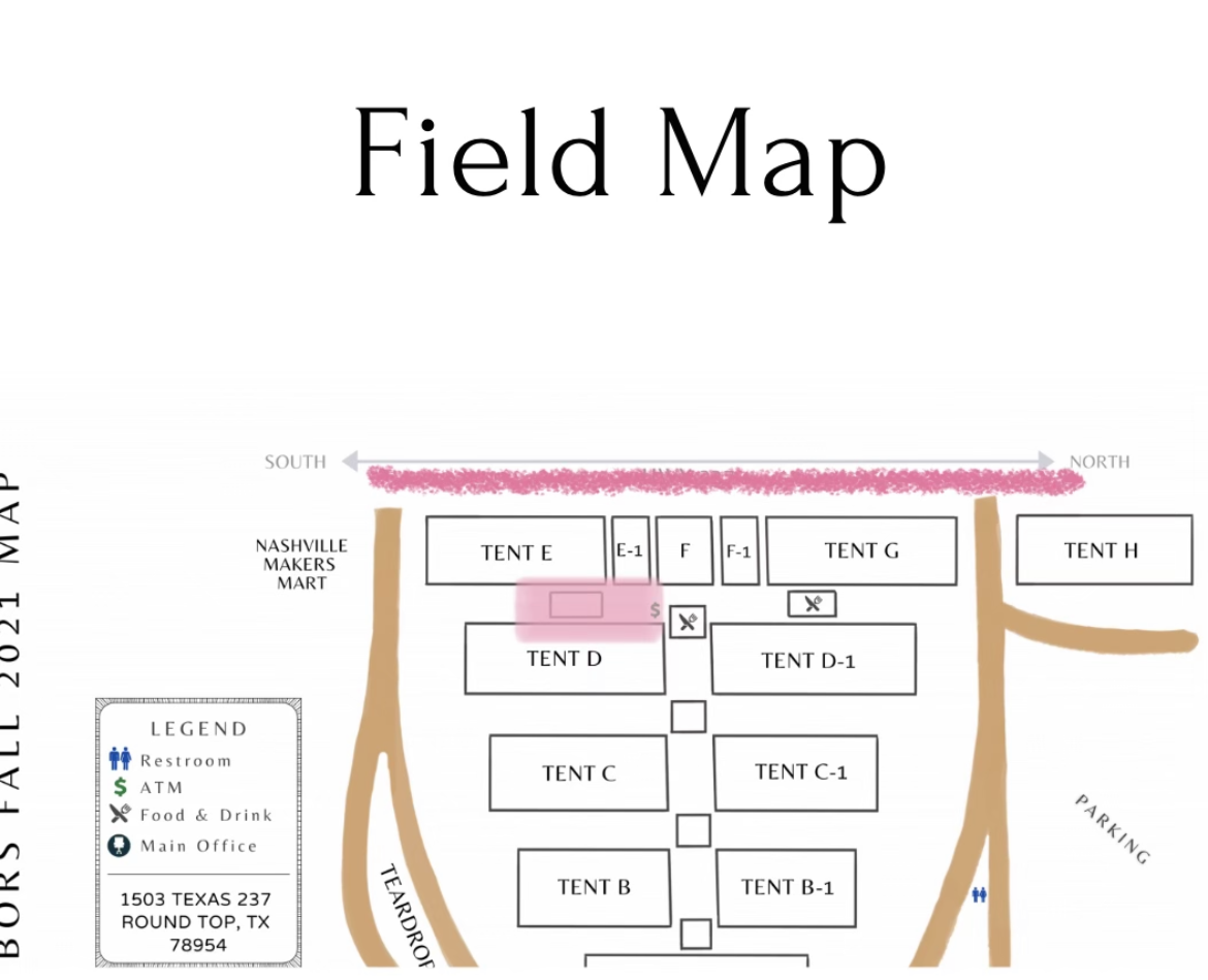Field Map of the Arbors at Round Top