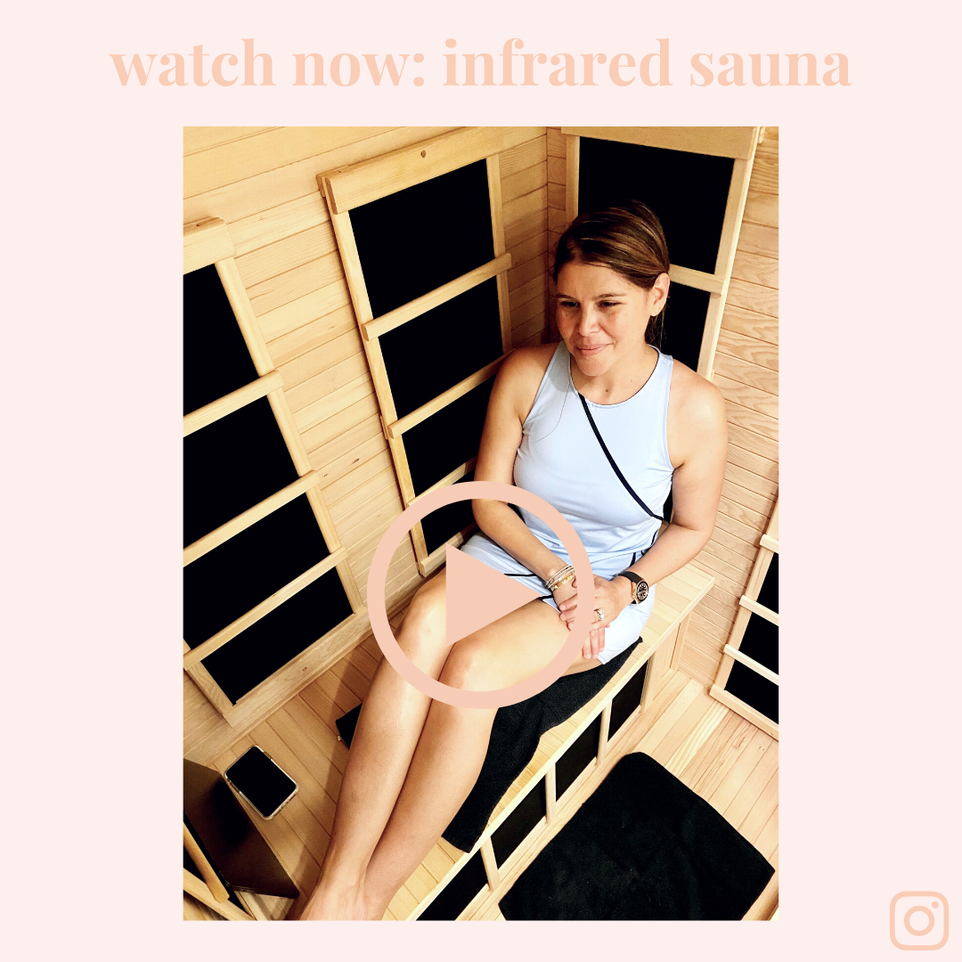 Switch2Pure Founder Estela in Infrared Sauna