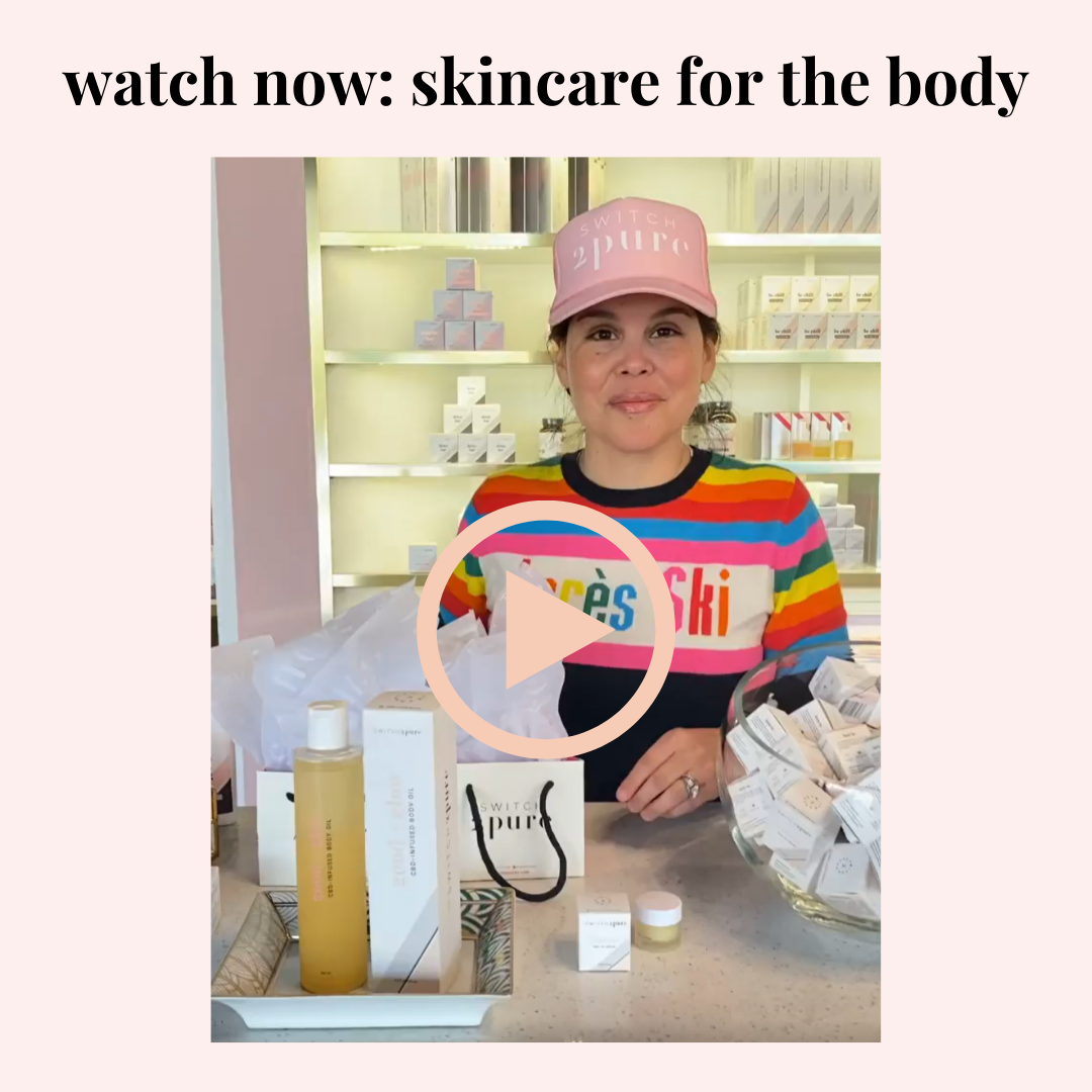 Switch2pure skincare for the body on instagram
